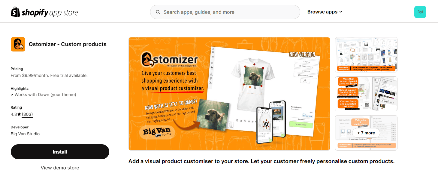 Qstomizer ‑ Custom products
